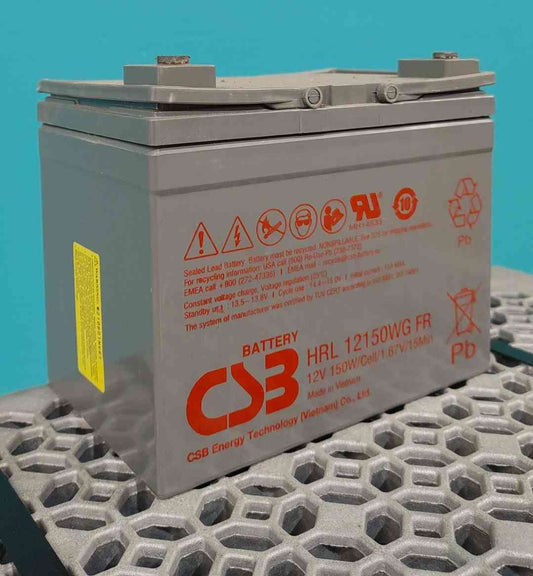 CSB HRL 12150WG FR 12V 150W/Cell High Rate VRLA AGM Battery UPS Replacement