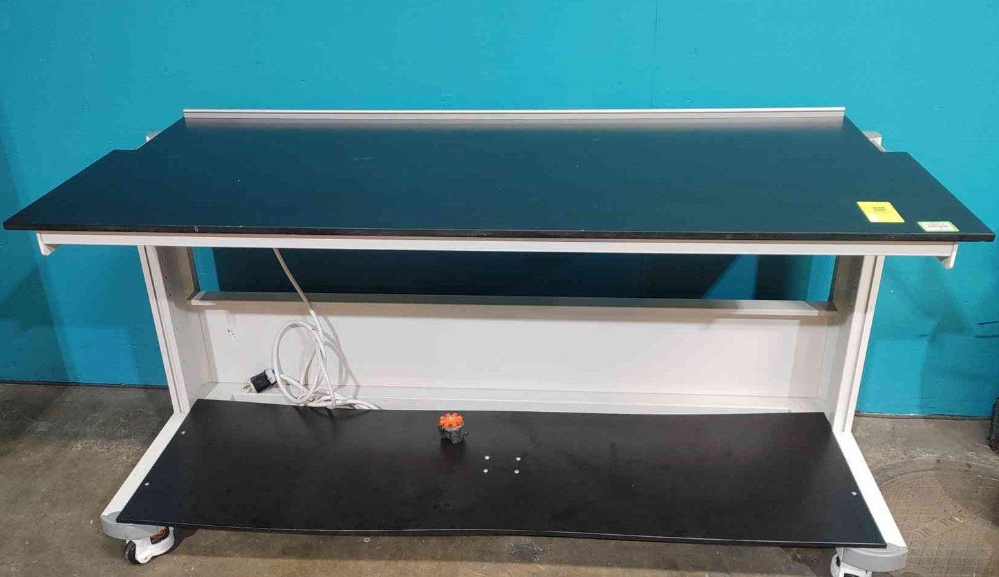 5' Rolling Lab Desk/Table W/ Black Counter top (Sku:115166)