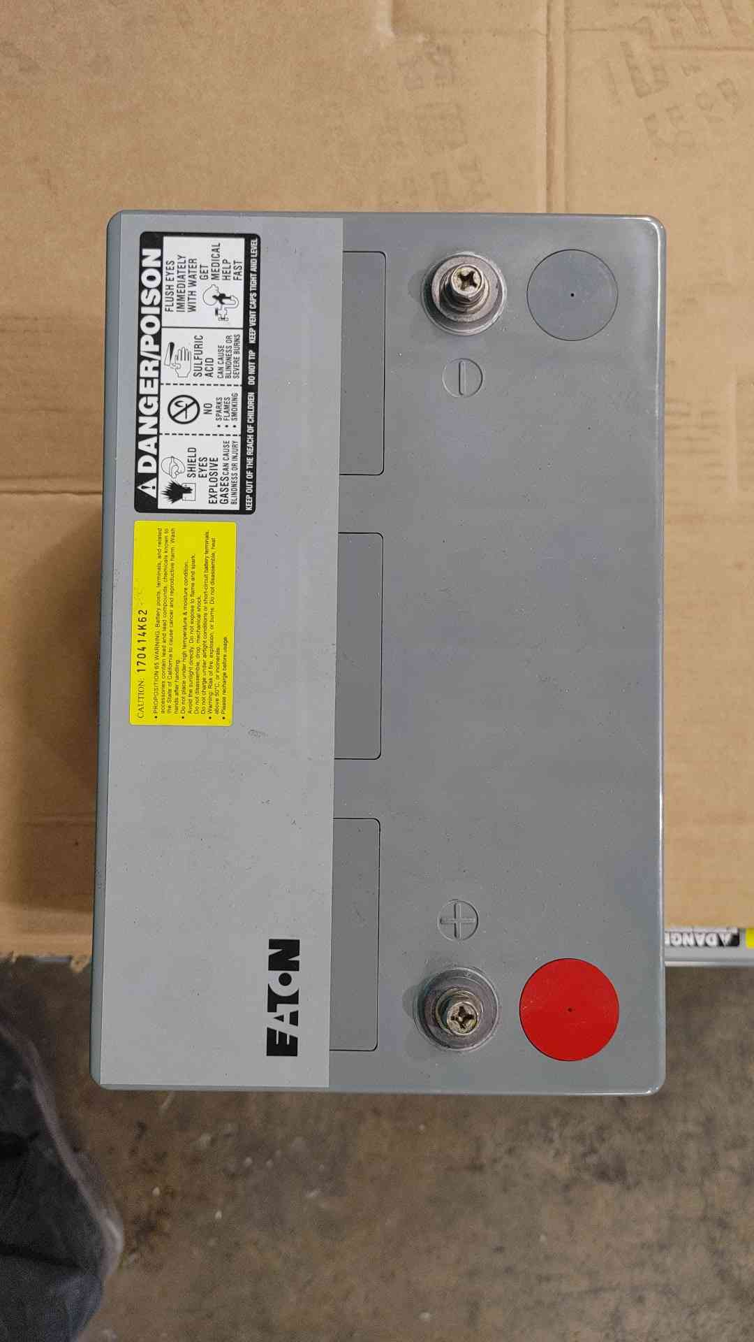 Eaton PWHR12280W4FR 12V 280W Cell 75Ah VRLA AGM UPS Sealed Lead Acid Battery
