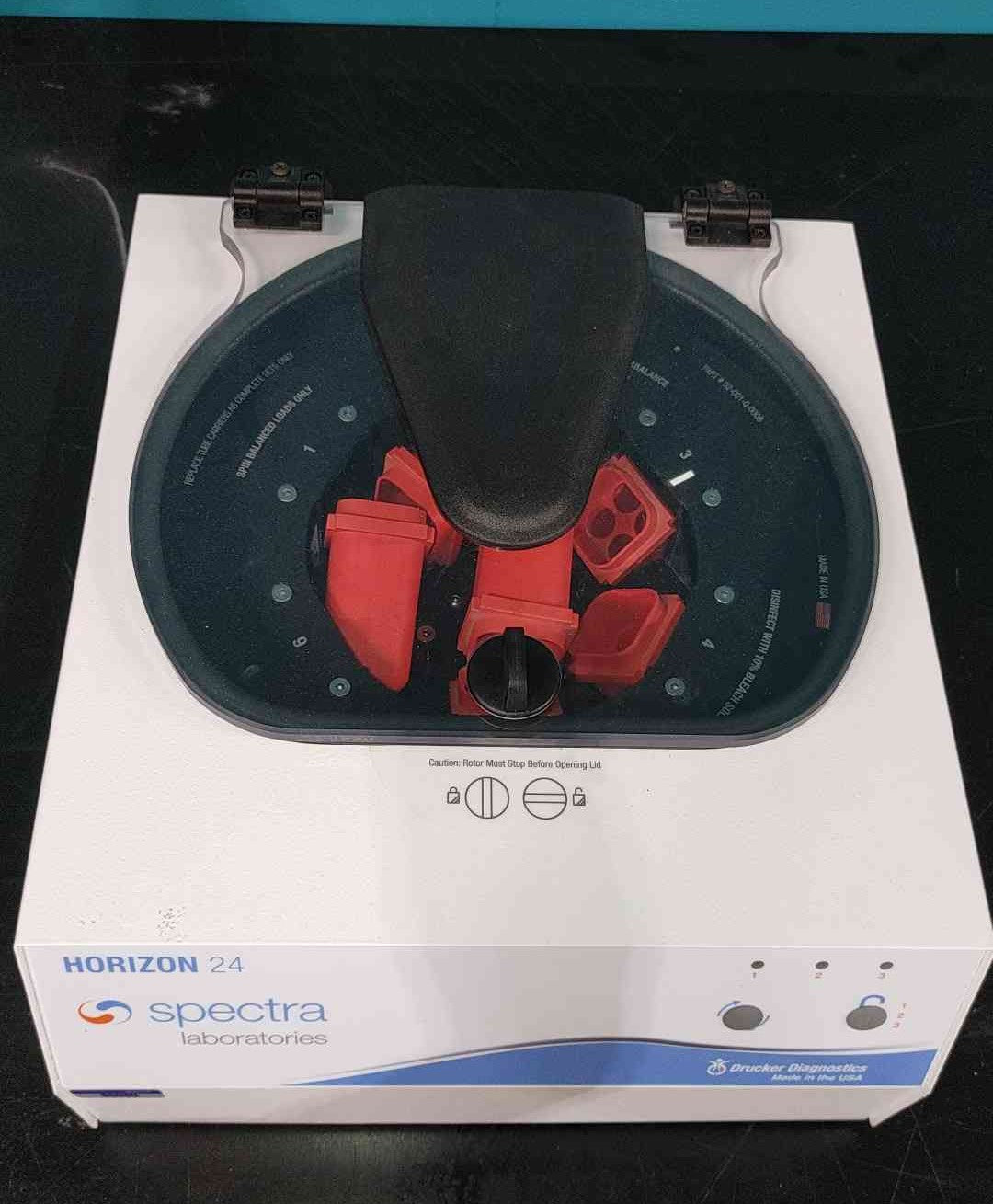 Drucker Horizon 24 Spectra Benchtop Lab Centrifuge 24-Tube Cap 100-240V 200809AB324