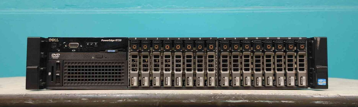 Dell PowerEdge R720 16-Bay SFF 2U Server Dual 750W PSU 10G SFP+ iDRAC7 16 Caddies
