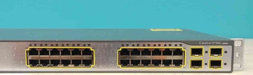 Cisco Catalyst WS-C3750G-24TS-S1U 24-Port Gigabit Layer 3 Switch 4x SFP StackWise