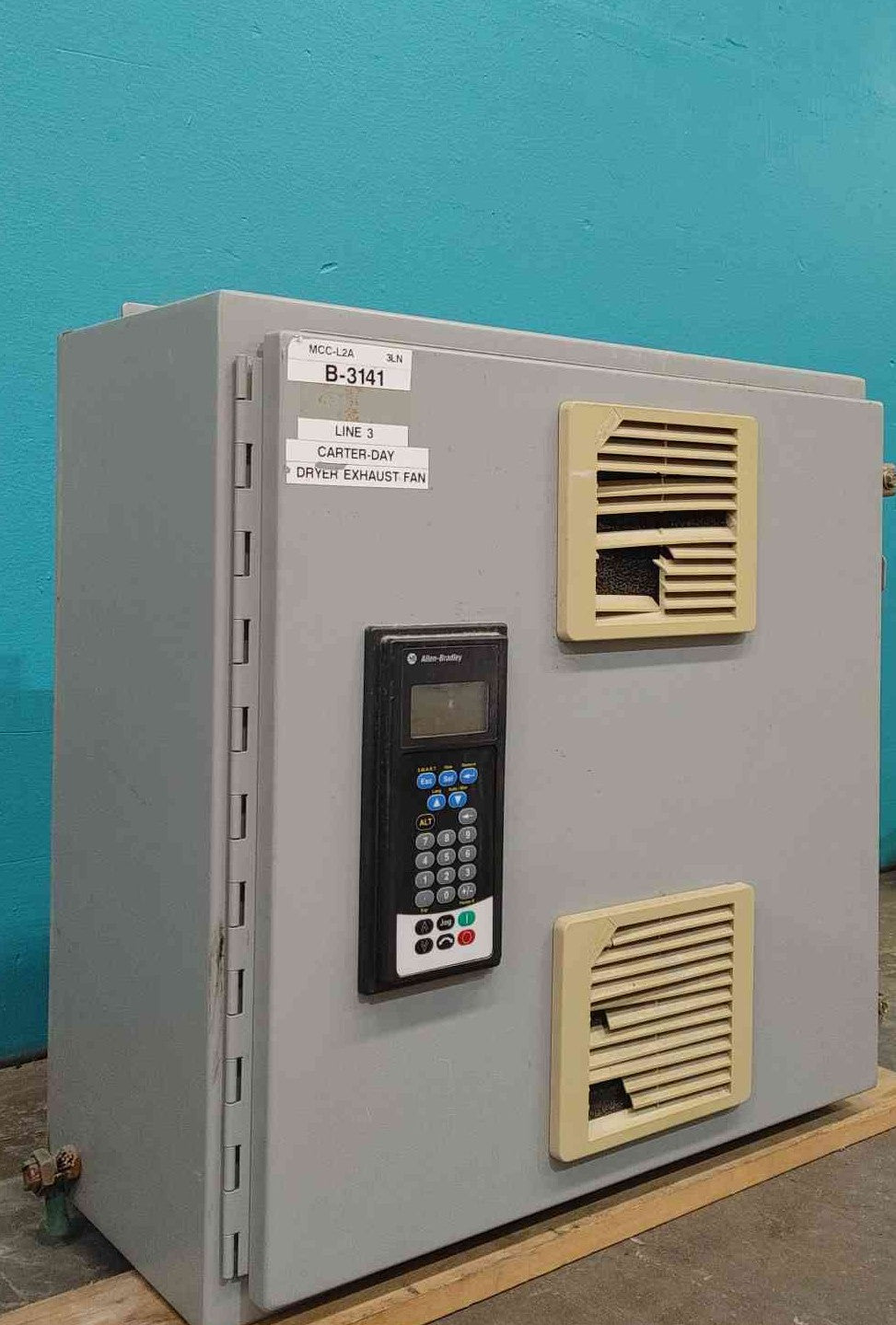 Allen Bradley PowerFlex 700 VFD Control Panel 480V TCI Filter Door Keypad Enclosed