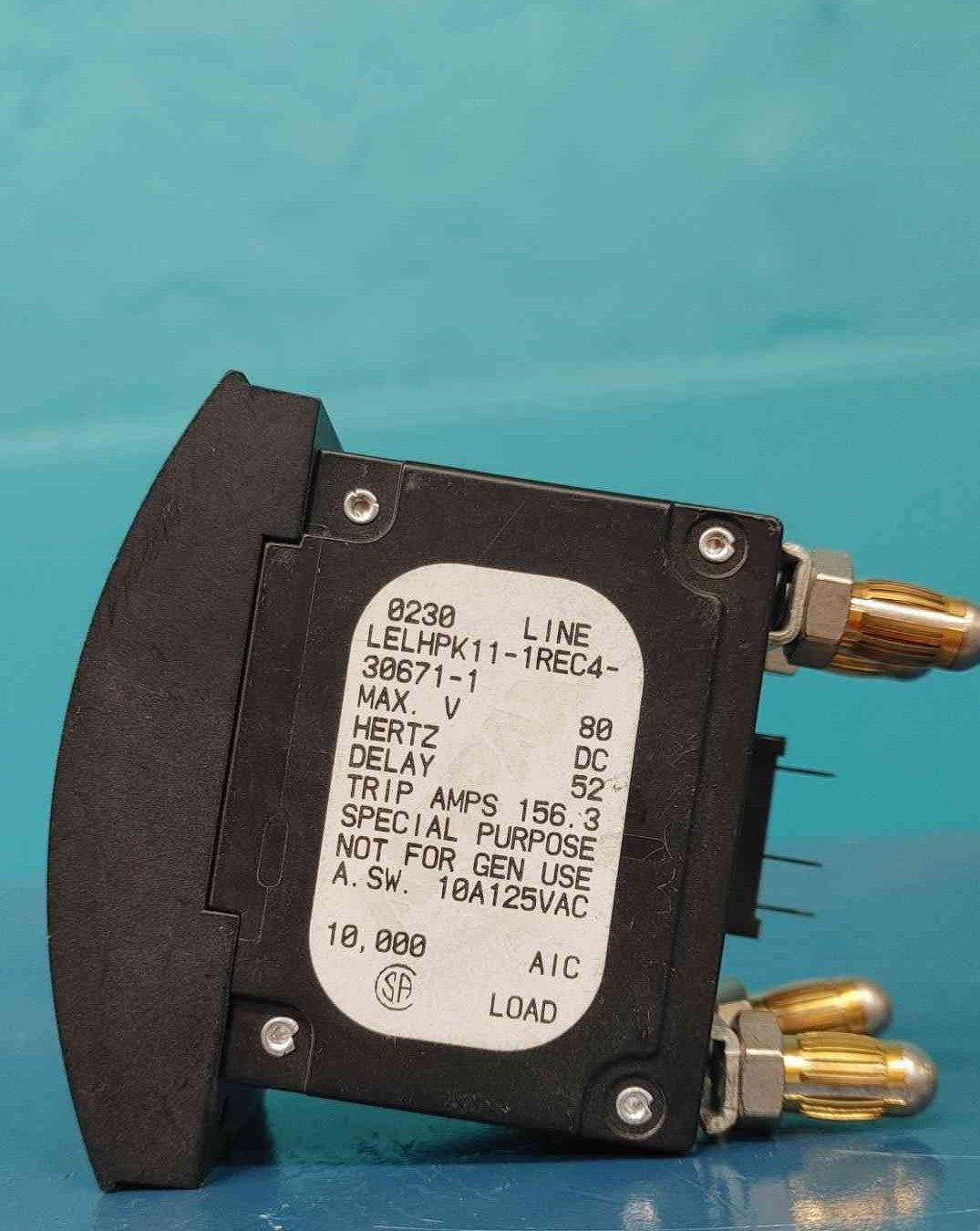 Airpax Sensata LELHPK11-1REC4 125A 80V DC Hydraulic Magnetic Circuit Breaker 2P