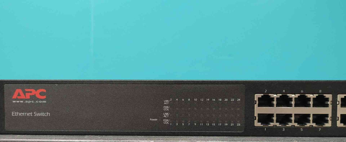 APC AP9224110 24 Port 10/100 Ethernet Network Switch 1U Rackmount Fast Ethernet