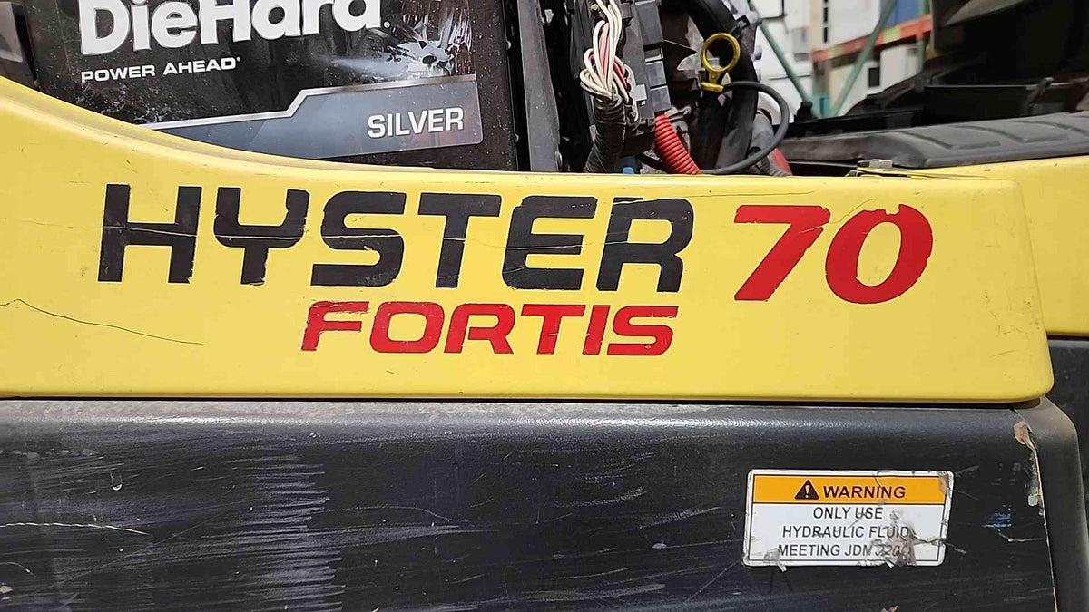 Hyster S70FT Fortis 7000lb Cushion Forklift DuraMatch Cascade Push Pull AS-IS