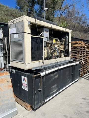 Kohler 80REOZJ 80 kW Diesel Generator 3PH 1PH Sound Enclosure Base Fuel Tank