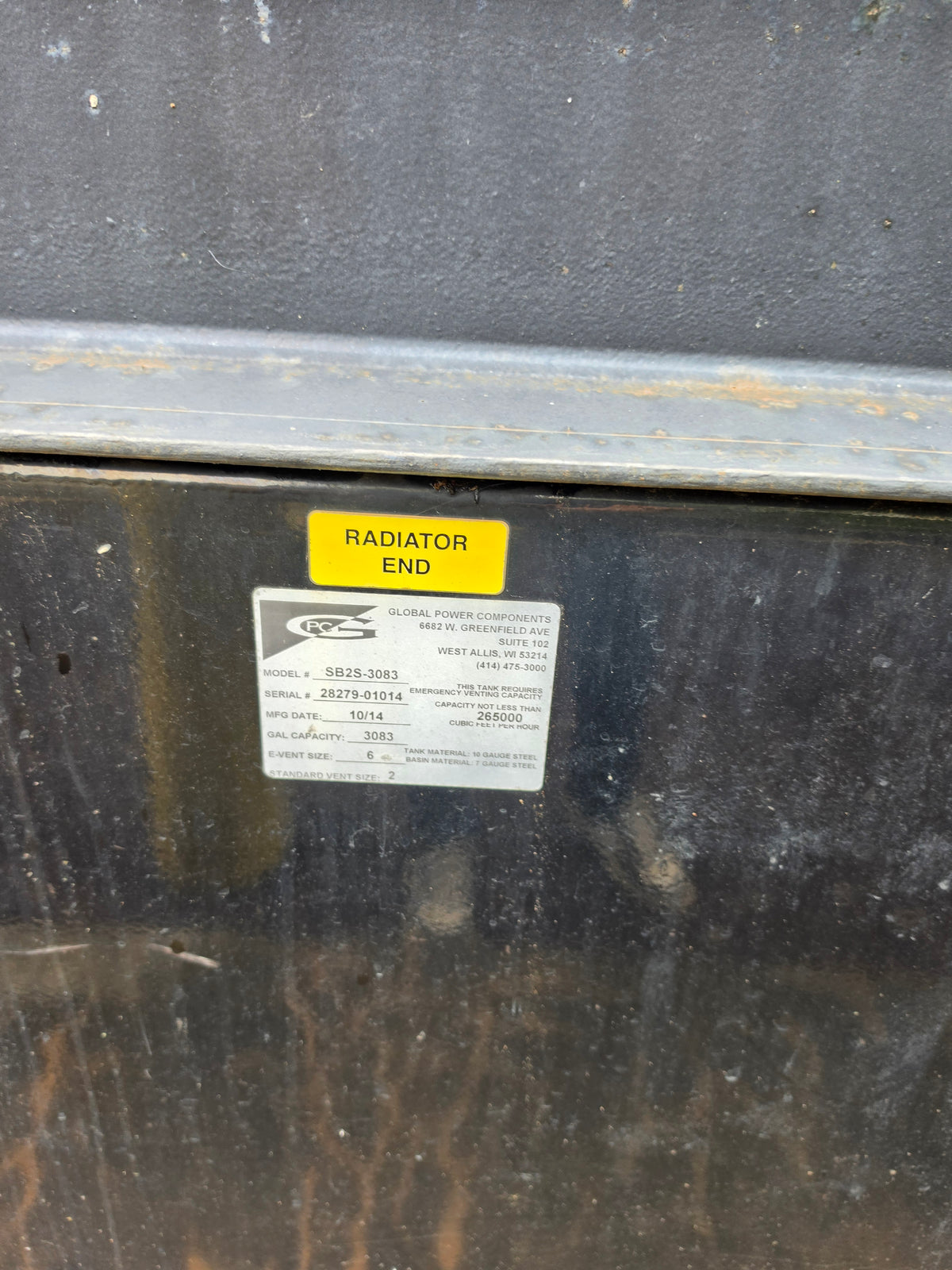 Generac 800kW Diesel Generator Mitsubishi IDLC800 1000 kVA 480V 122 Hrs Tank