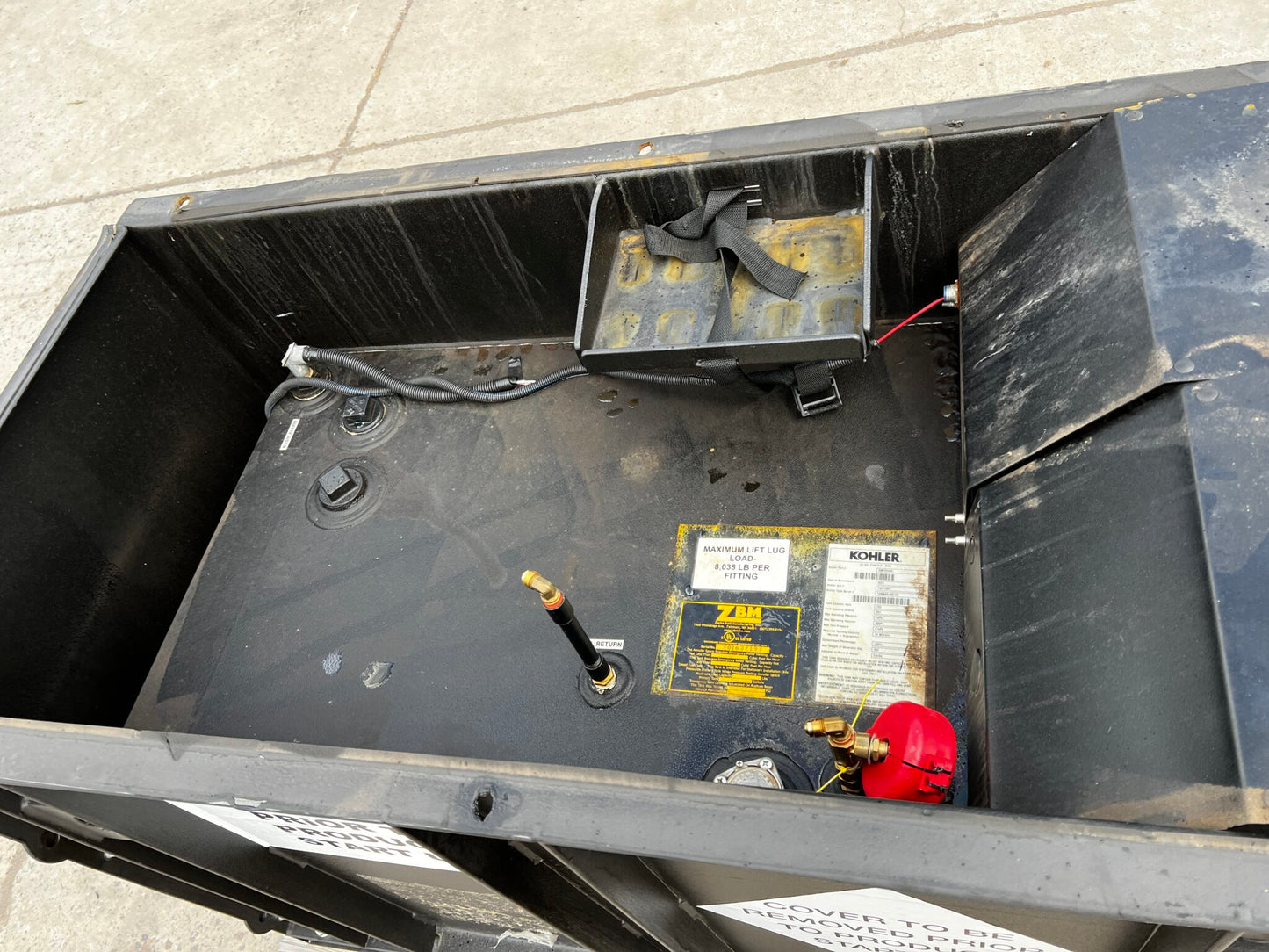 Unused Surplus Diesel Tank for Genset, Slight Damage