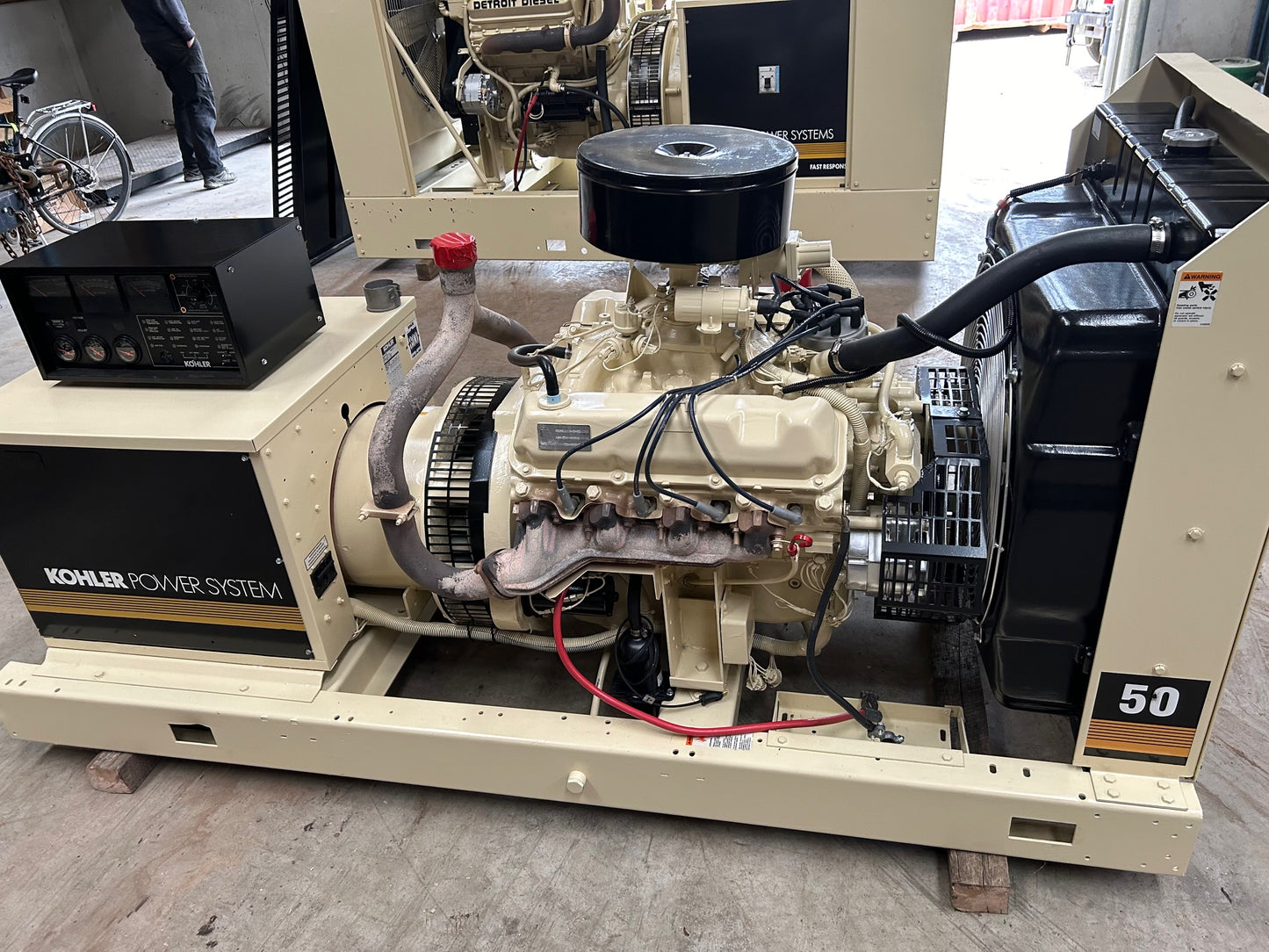 50KW Kohler Generator 778 Hrs Natural Gas/LP 3PH 50RZ282 TESTE