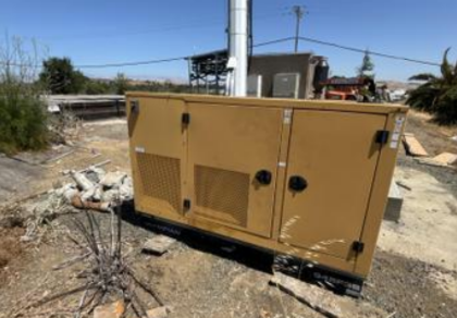 AS IS 45KW 240/120 188A 1PH Olympian Caterpillar G45F3S NG/LP Generator '07 177 Hrs. (SKU: 111132)