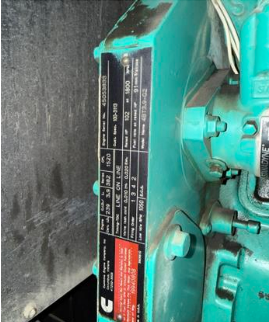 CUMMINS-ONAN 50KW 1-3PH Diesel Generator 50QSGCA 500.8Hrs(SKU: 113534)