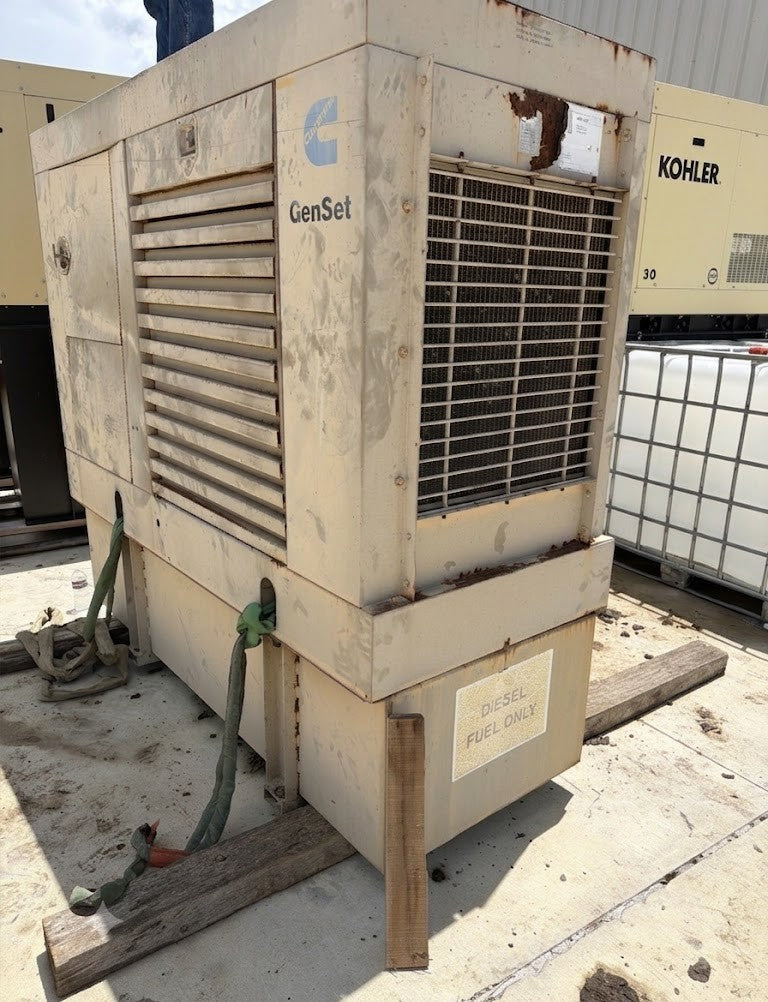 Cummins Onan 50kW Diesel Generator 50DGCA 4BT 3.9L Enclosed 150 Gal Tank 983 Hrs
