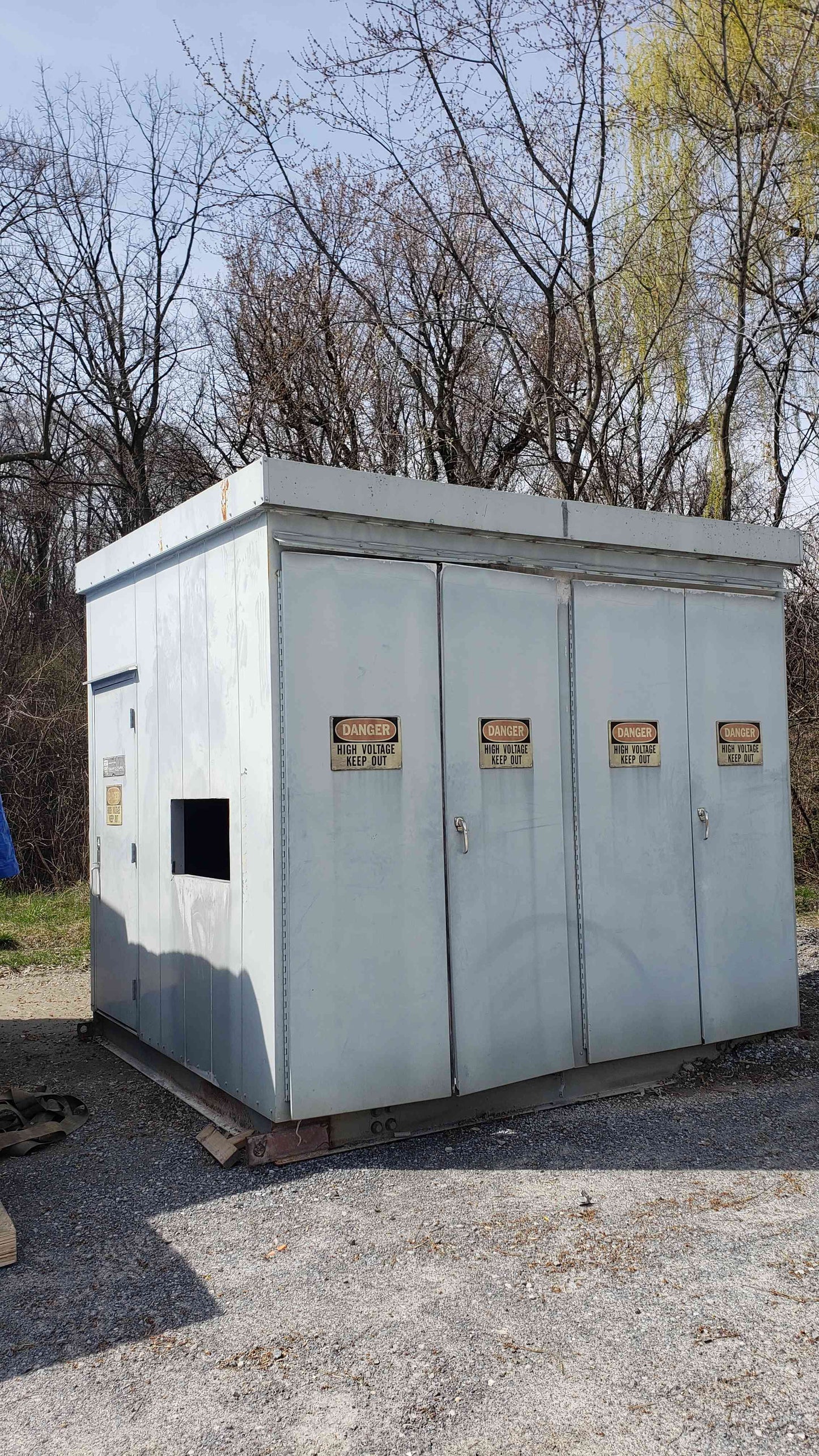 Large Outdoor Electrical Enclosure Shed 141"x130"x128" H (SKU: 2570AA)(2570AA)