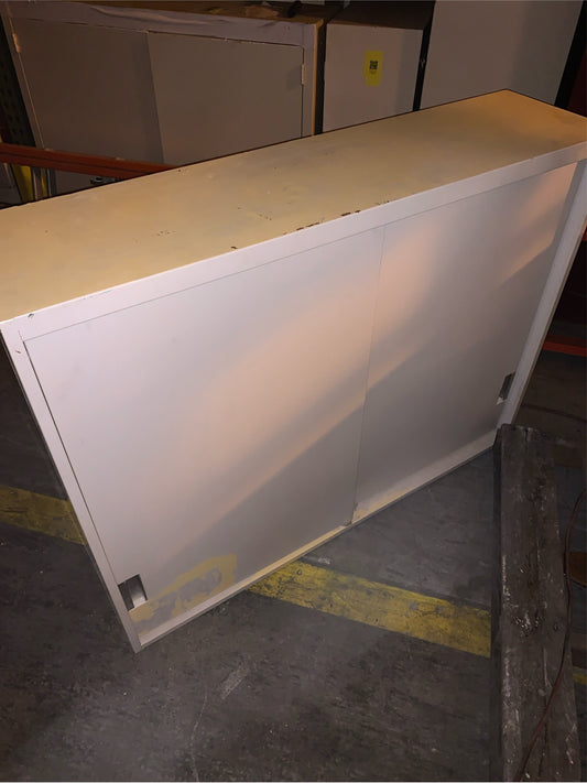 4' Solid Metal Sliding Doors Overhead Casework (108524)