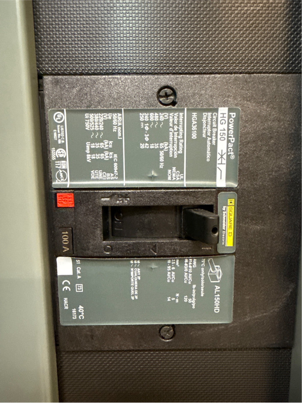 Square D I-LINE HCWM 3266-12N Panelboard 1200A 480/277V 3PH 5 Breakers