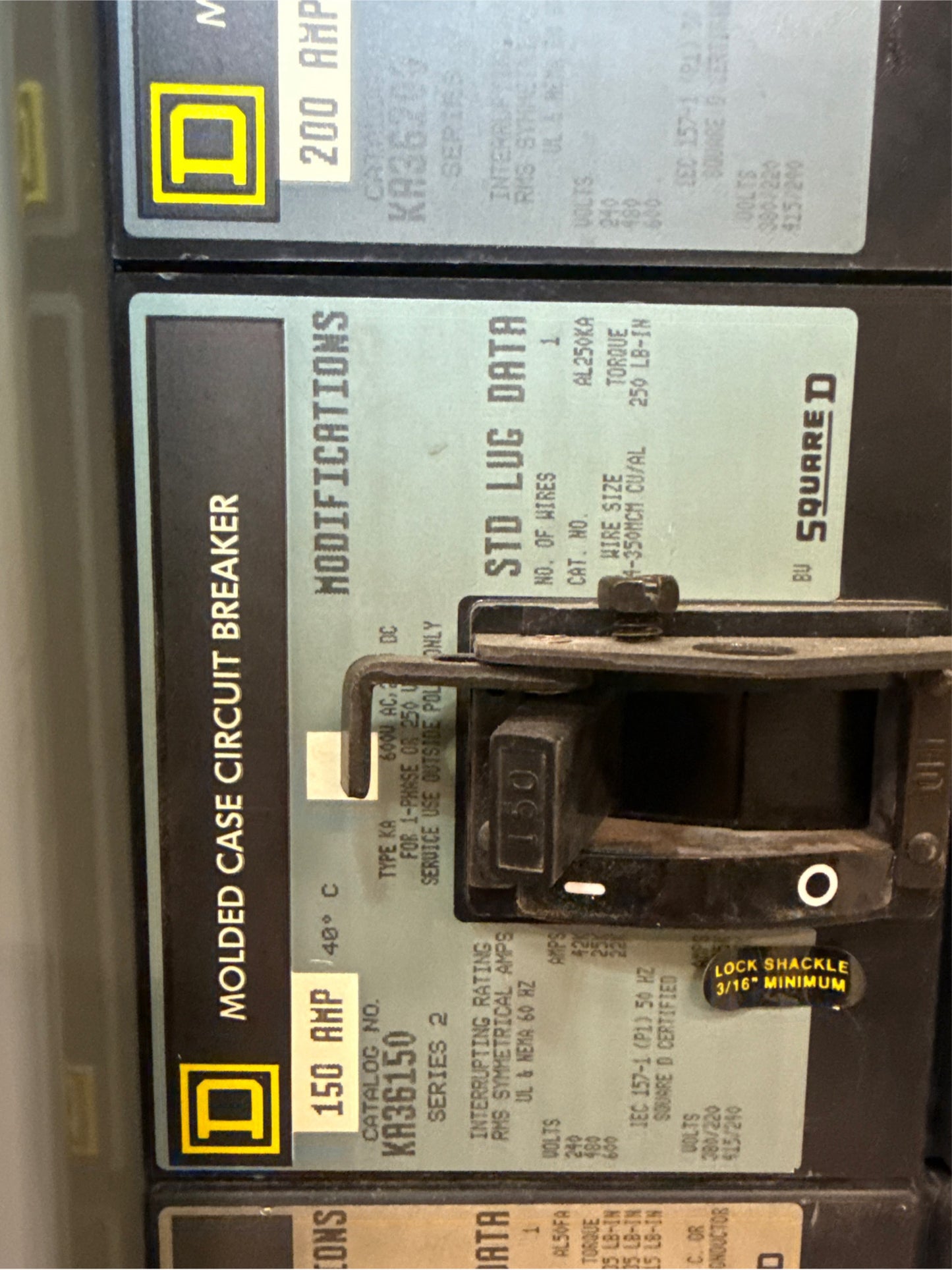Square D I-LINE HCWM 3266-12N Panelboard 1200A 480/277V 3PH 5 Breakers