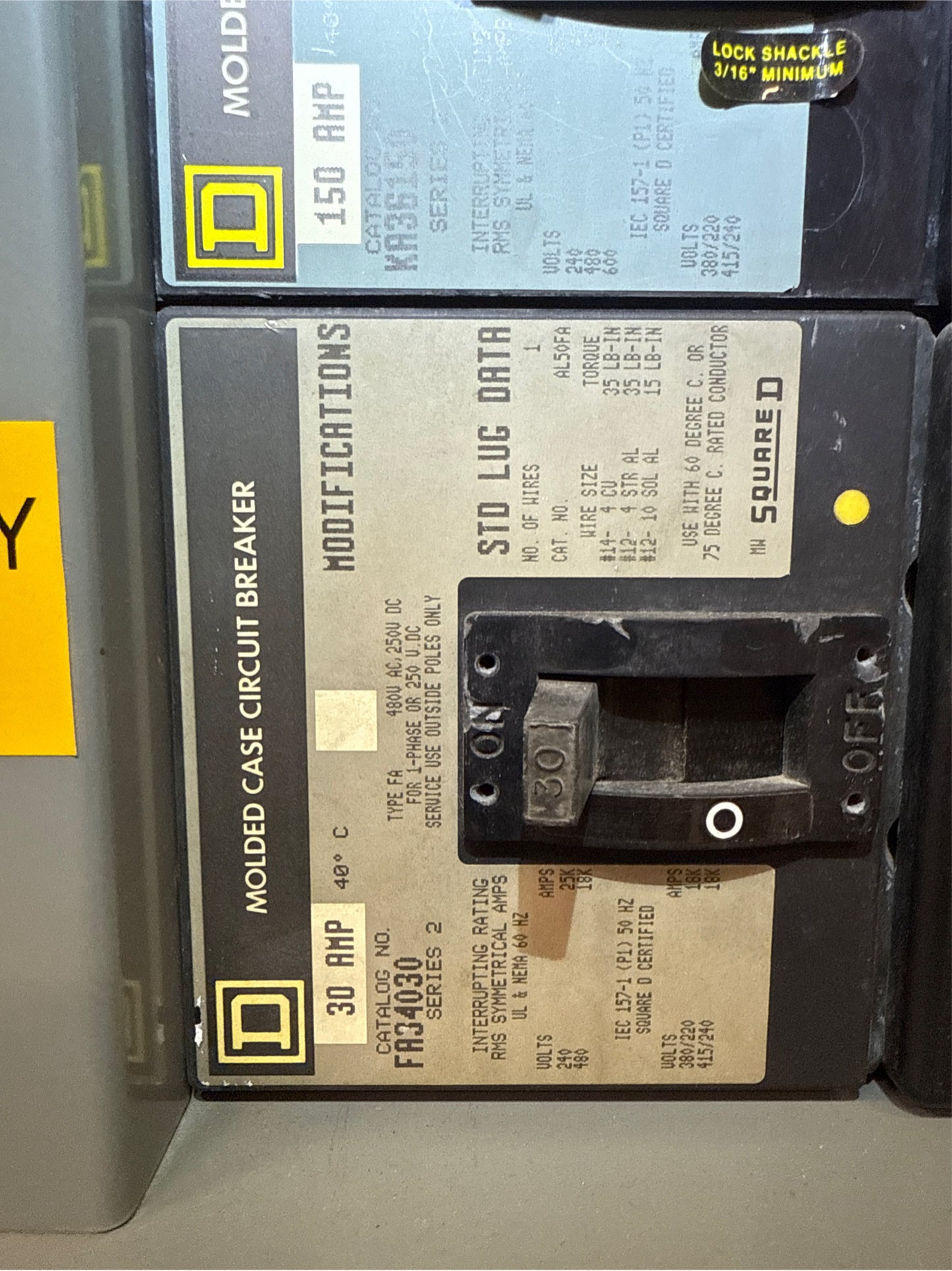 Square D I-LINE HCWM 3266-12N Panelboard 1200A 480/277V 3PH 5 Breakers