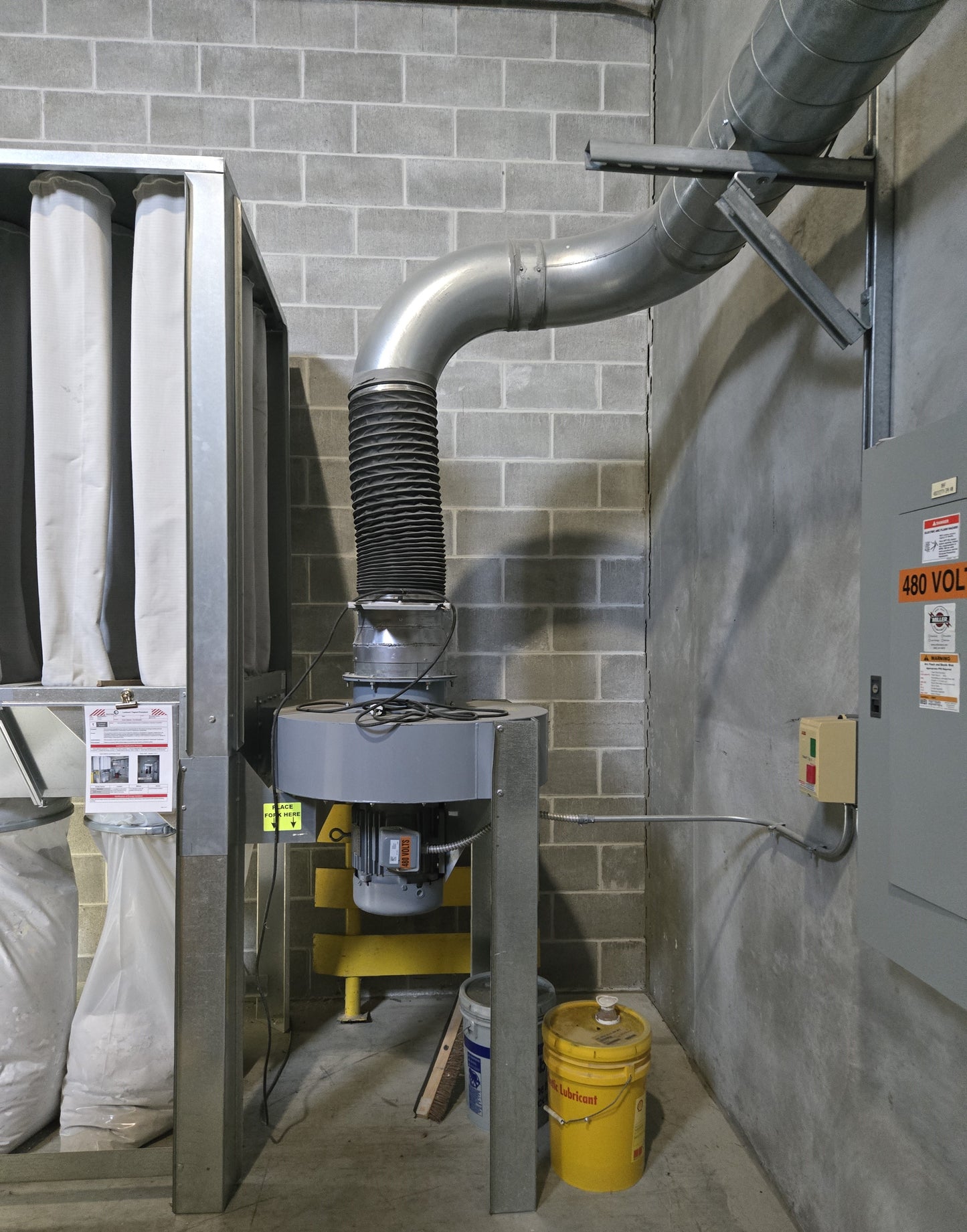 Industrial Dust Collection System with 7.5HP Marathon Motor