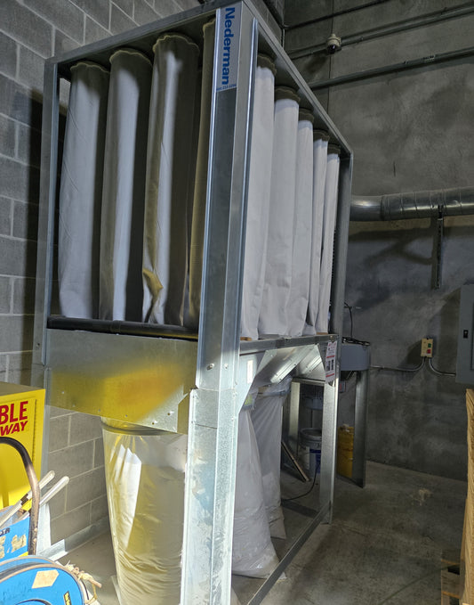 Industrial Dust Collection System with 7.5HP Marathon Motor