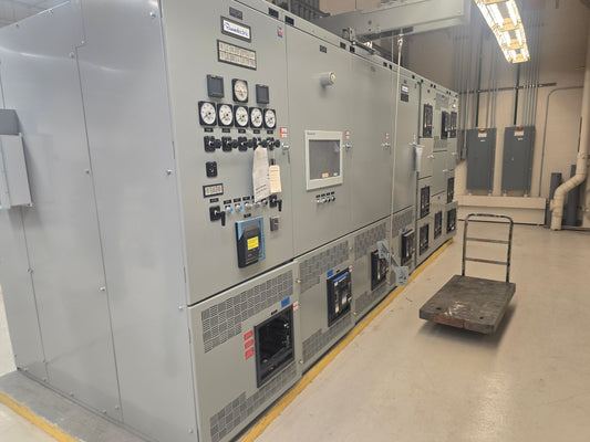 Russelectric 7 Section Switchgear 5000A 3PH 277/480 RE-200 11 Breakers