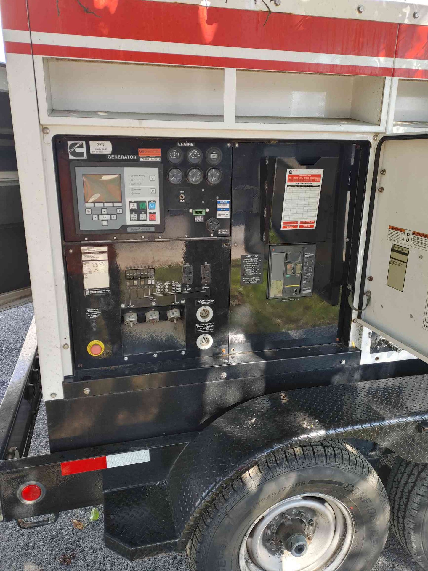 200KW Cummins C200D2RE 1&3PH Diesel Generator Towable TESTED (SKU: 110928)