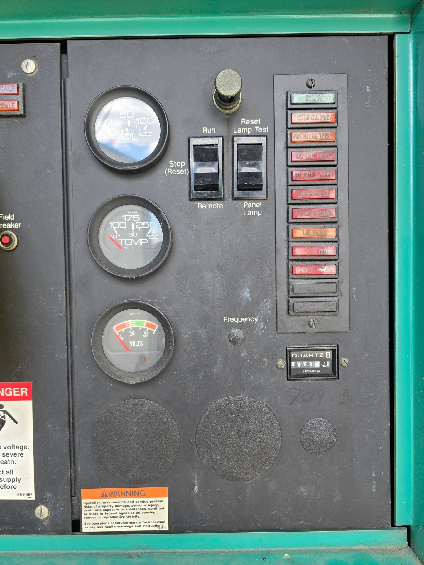 300KW Onan 855 Cummins Diesel Enclosed Tank ' 92 1175hrs TESTED