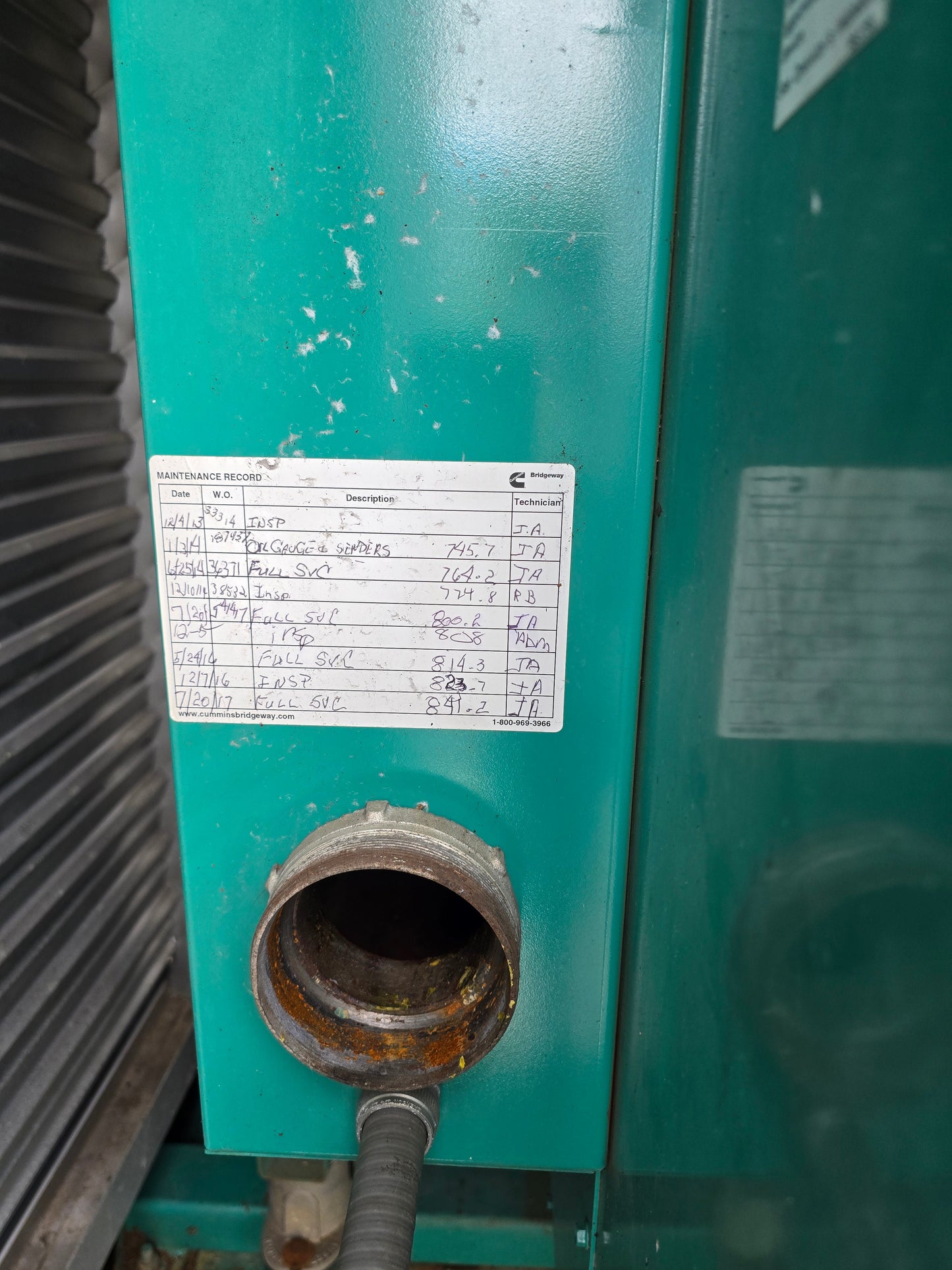 300KW Onan 855 Cummins Diesel Enclosed Tank ' 92 1175hrs TESTED