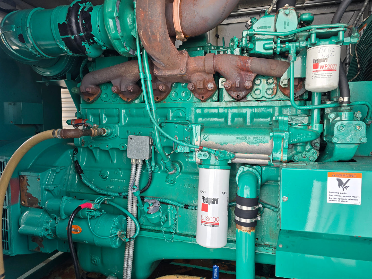300KW Onan 855 Cummins Diesel Enclosed Tank ' 92 1175hrs TESTED