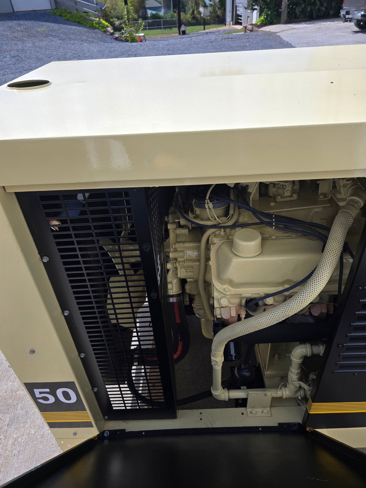 55KW Kohler 50RZ62 Nat Gas LP Enclosed Generator '94 572hrs TESTED