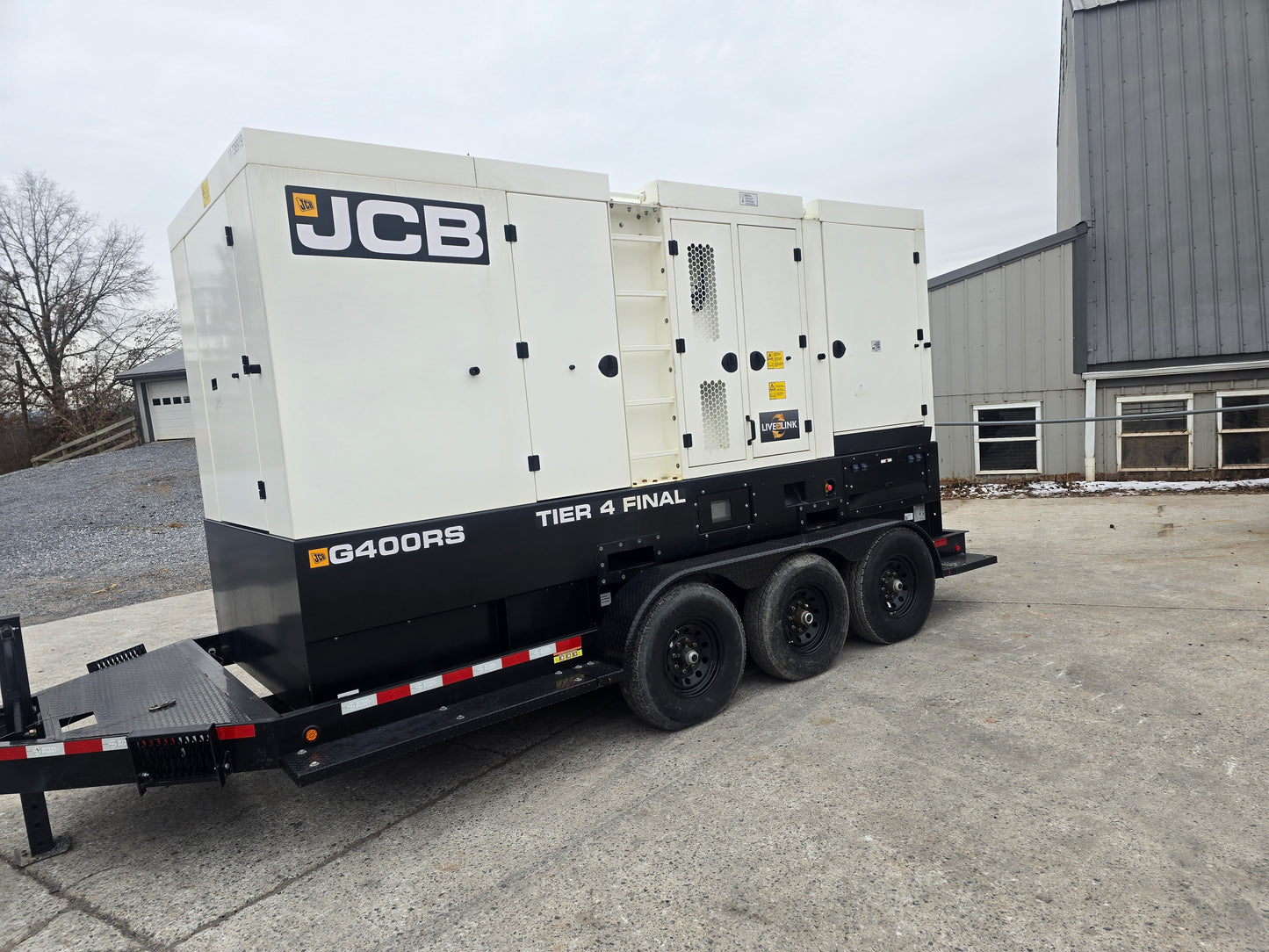 320KW JCB Volvo Penta Diesel Generator Trailer Multi Phase 1413 Hrs TESTED