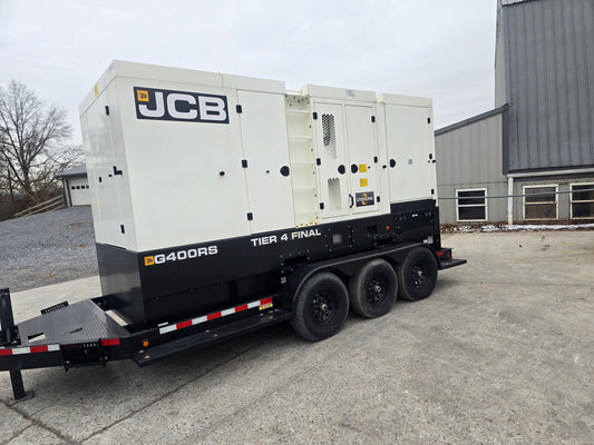 320KW JCB Volvo Penta Diesel Generator Trailer Multi Phase 1413 Hrs TESTED