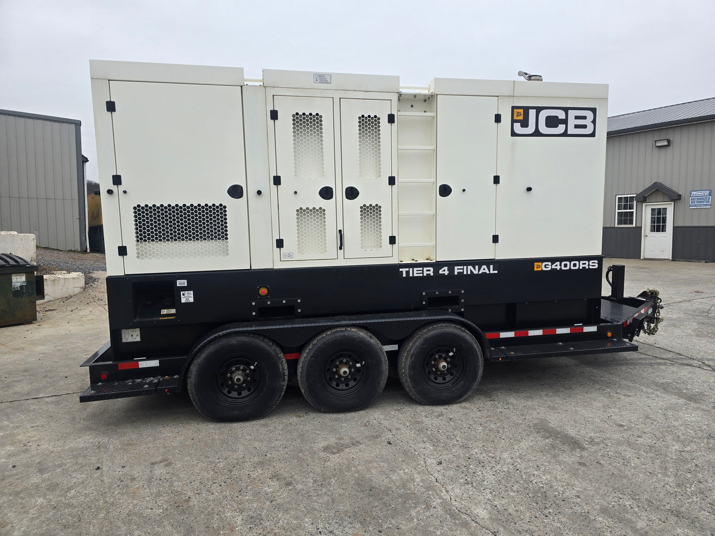 320KW JCB Volvo Penta Diesel Generator Trailer Multi Phase 1413 Hrs TESTED