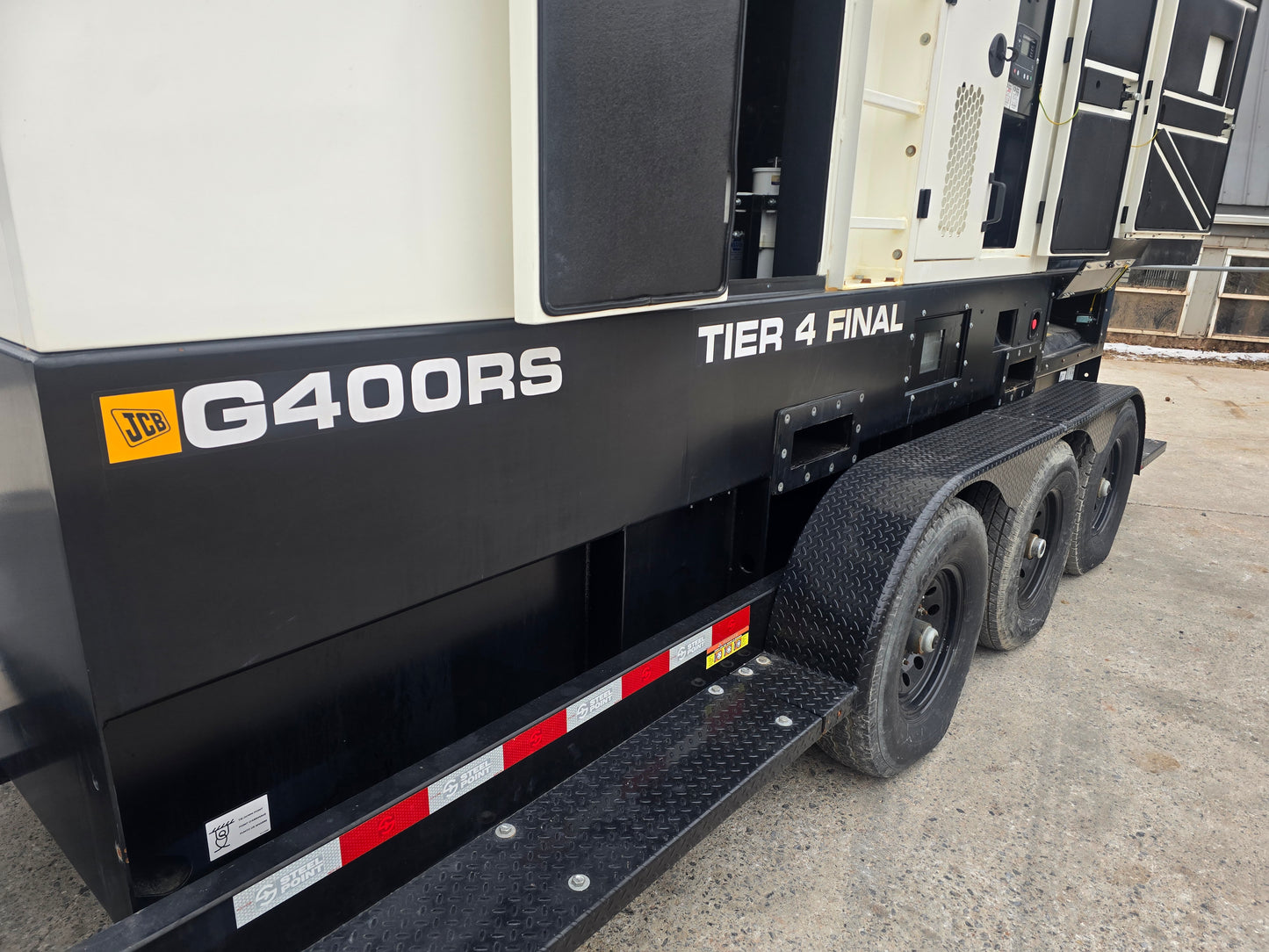 320KW JCB Volvo Penta Diesel Generator Trailer Multi Phase 1413 Hrs TESTED