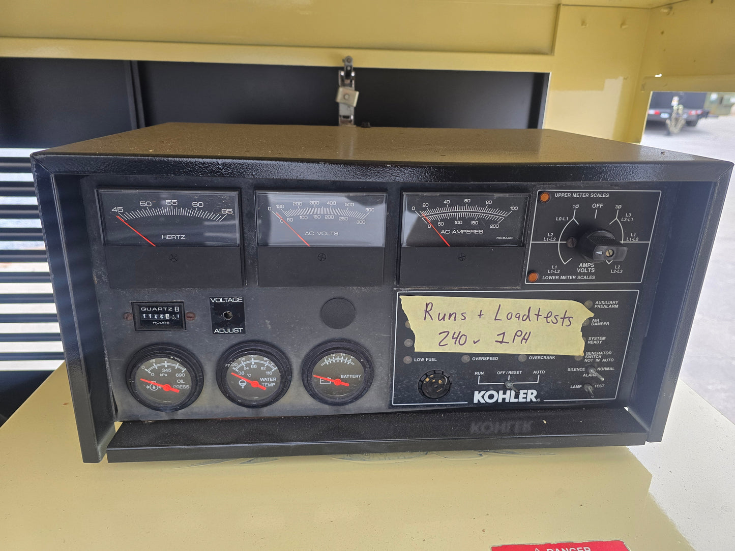 40KW 39KW NG LP Generator Kohler Ford '97 1145 Hrs TESTED-17522