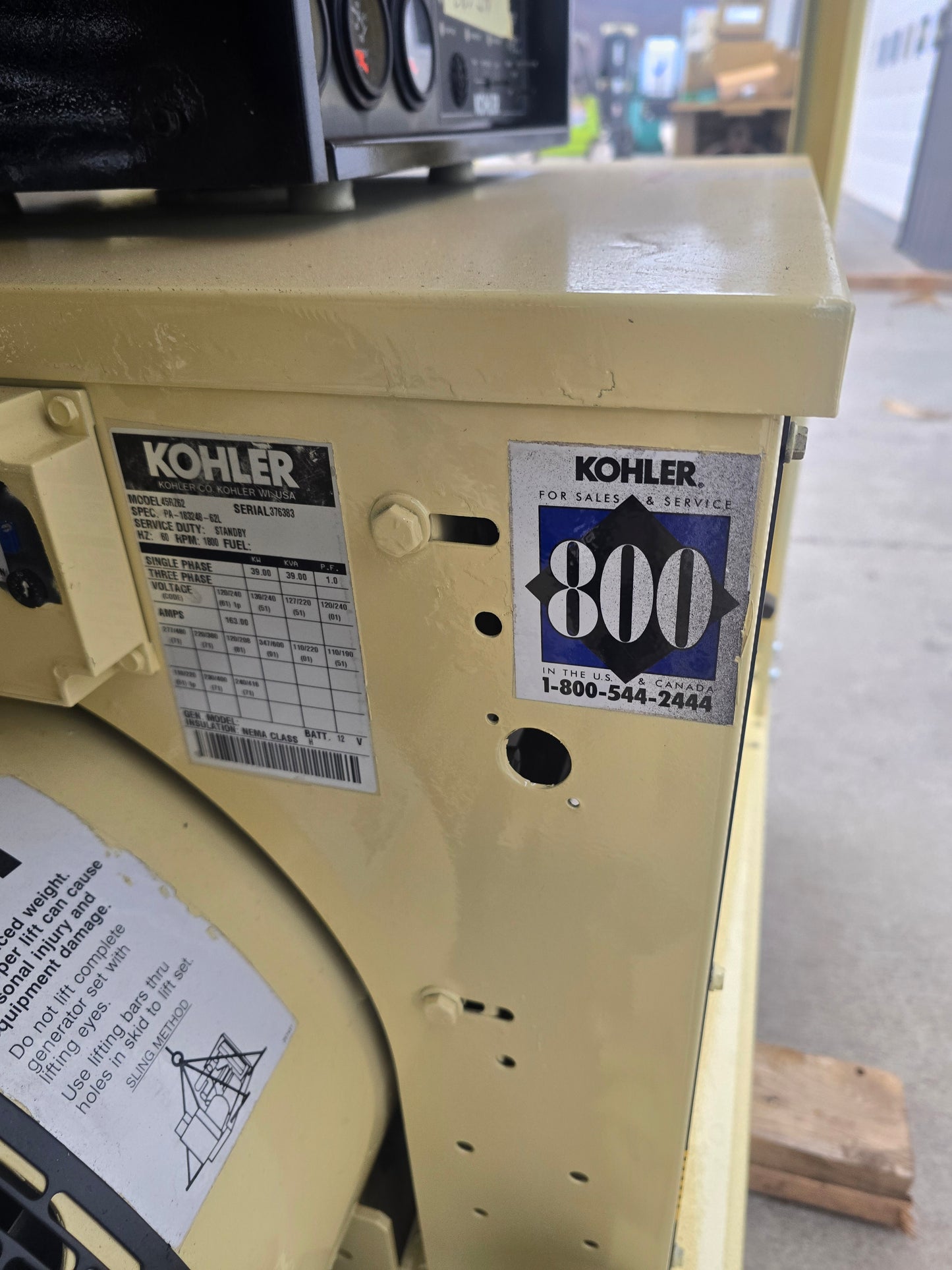 40KW 39KW NG LP Generator Kohler Ford '97 1145 Hrs TESTED-17522