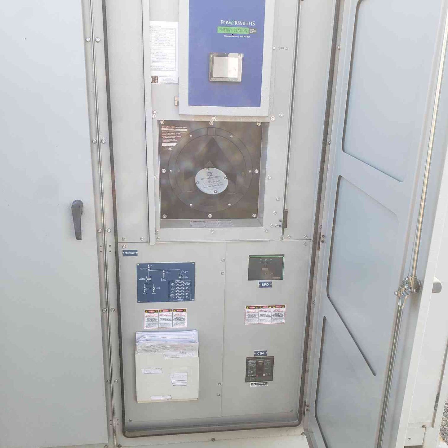 500KVA Powersmiths 480v x 240/120v Crypto Outdoor Transformer ESW-500-E20H-480-415_10-1PH-480-240-MON-WEB-IR Unit Substation (SKU: 111632)