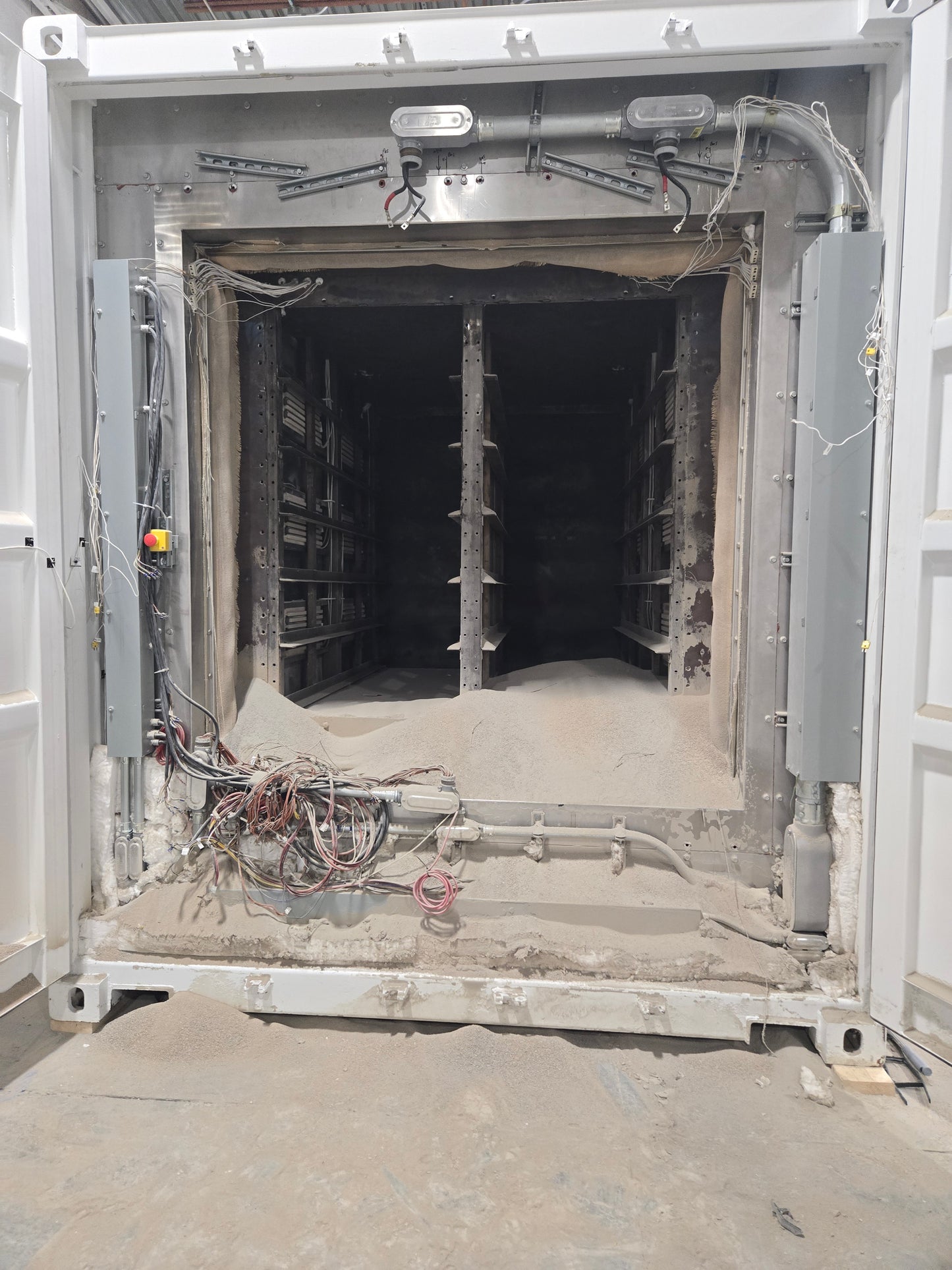 Large Industrial Oven w/ Built-in Controls Room in Shipping Container