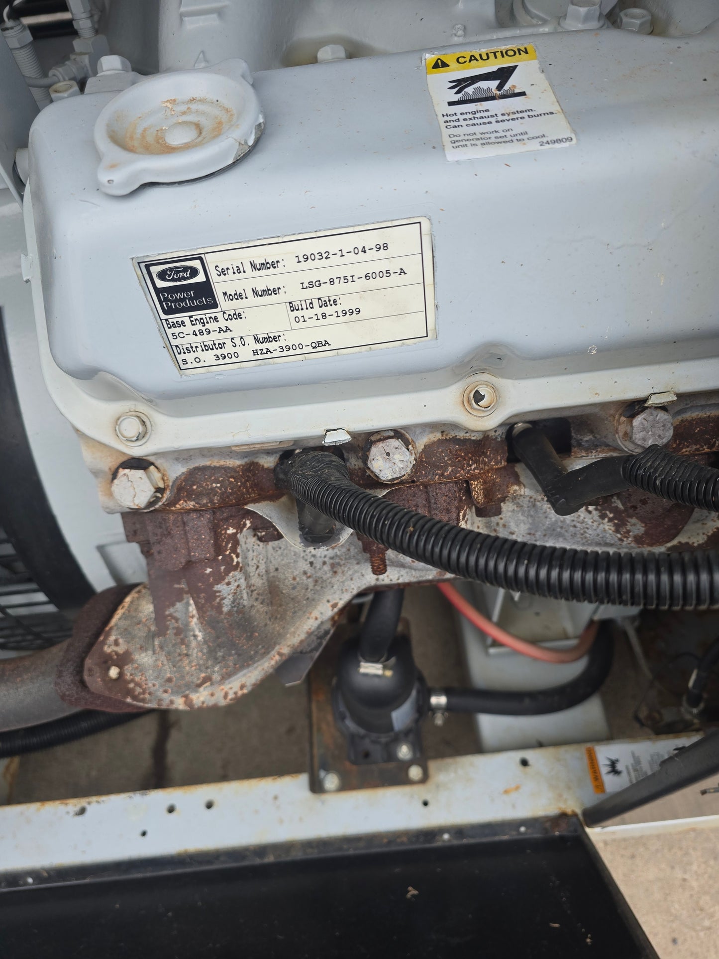 85KW Spectrum 460T Ford LP/NG Generator Enclosed '98 466hrs 1ph 120/240