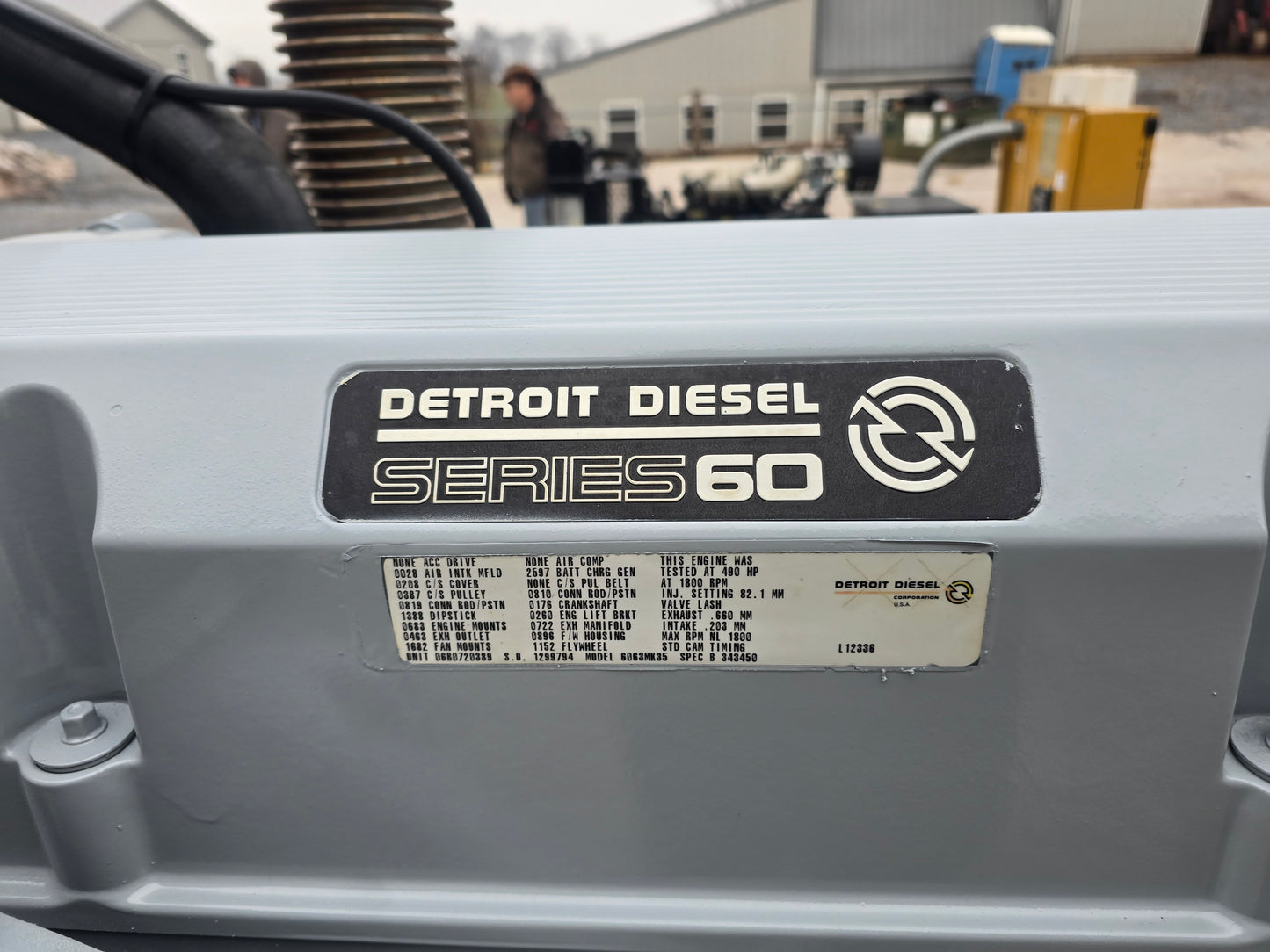 300KW Spectrum 60 Series Detroit Diesel Generator '02 732hrs TESTED
