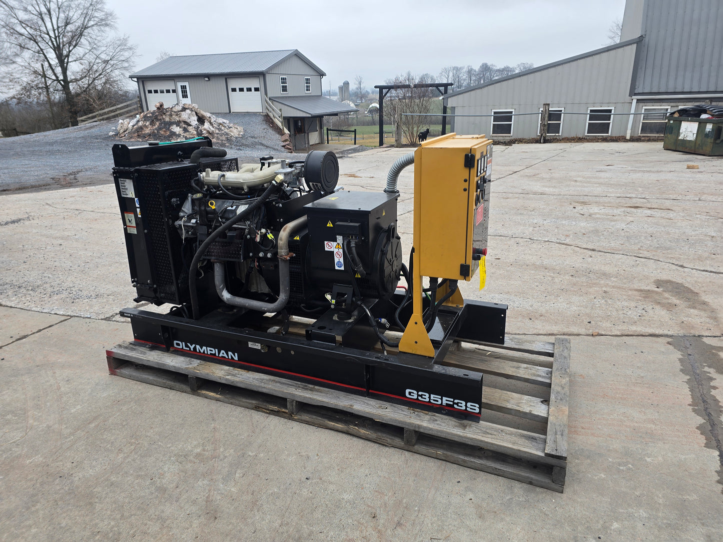 35KW Olympian 4.2L Ford Nat Gas LP Generator '03 1404hrs 1ph TESTED