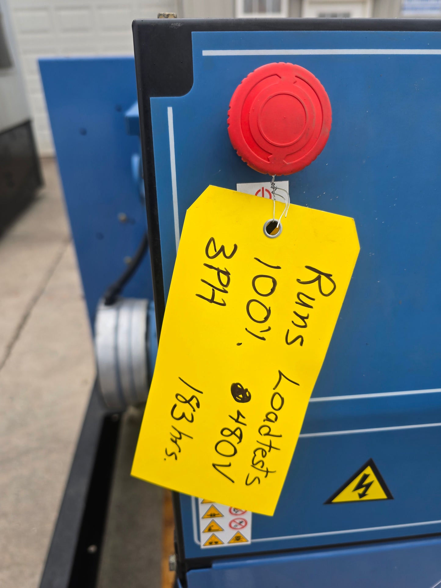 400KW SDMO 12.1L Volvo Diesel Generator w/ Tank '07 183hrs TESTED