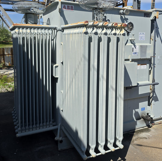 ABB 5000 KVA Unit Substation Power Transformer 34500V To 2400V 3 Phase 60Hz Oil