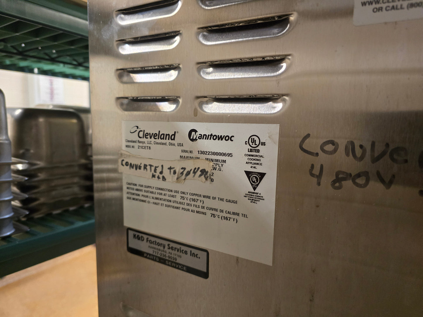 Cleveland 21CET8 SteamCraft Ultra 3 Convection Steamer 480V 3PH