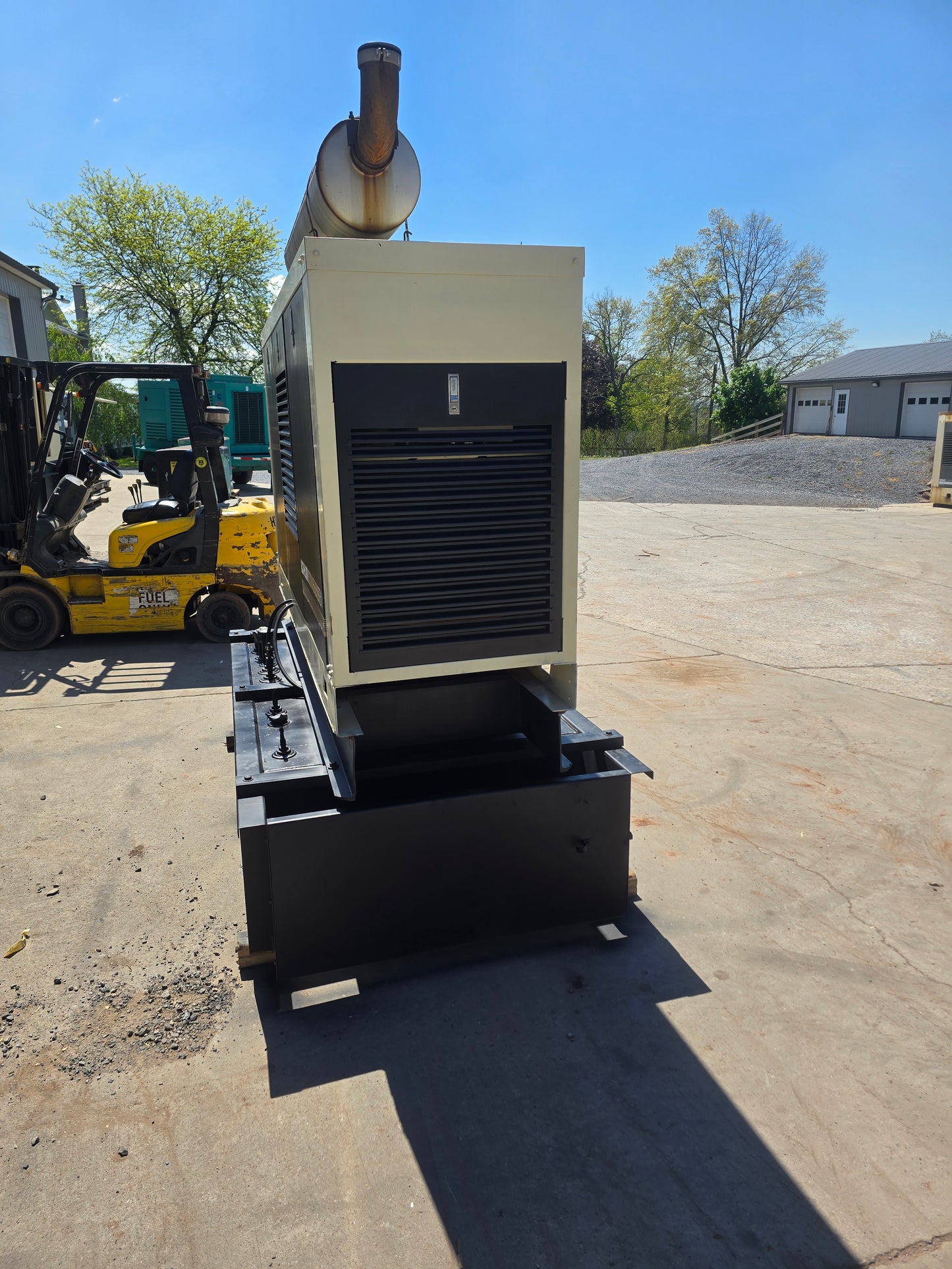 80kW Kohler 6059 John Deere Diesel Generator Enclosed w/ Tank '92 596 hrs TESTED