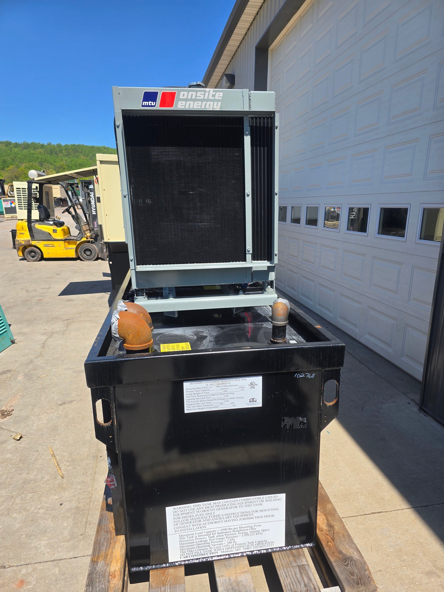 50kW MTU 4024 John Deere Diesel Generator 1Ph '12 279hrs TESTED