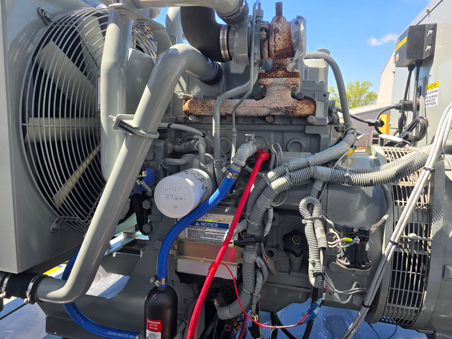 50kW MTU 4024 John Deere Diesel Generator 1Ph '12 279hrs TESTED