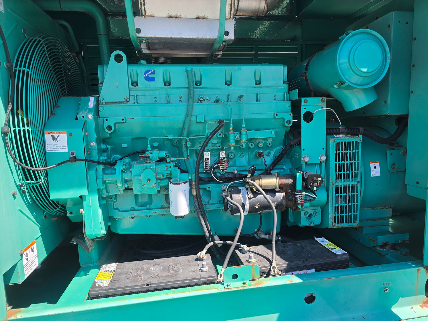 230kW Onan L10 Cummins Diesel Generator on Trailer '99 545hrs TESTED
