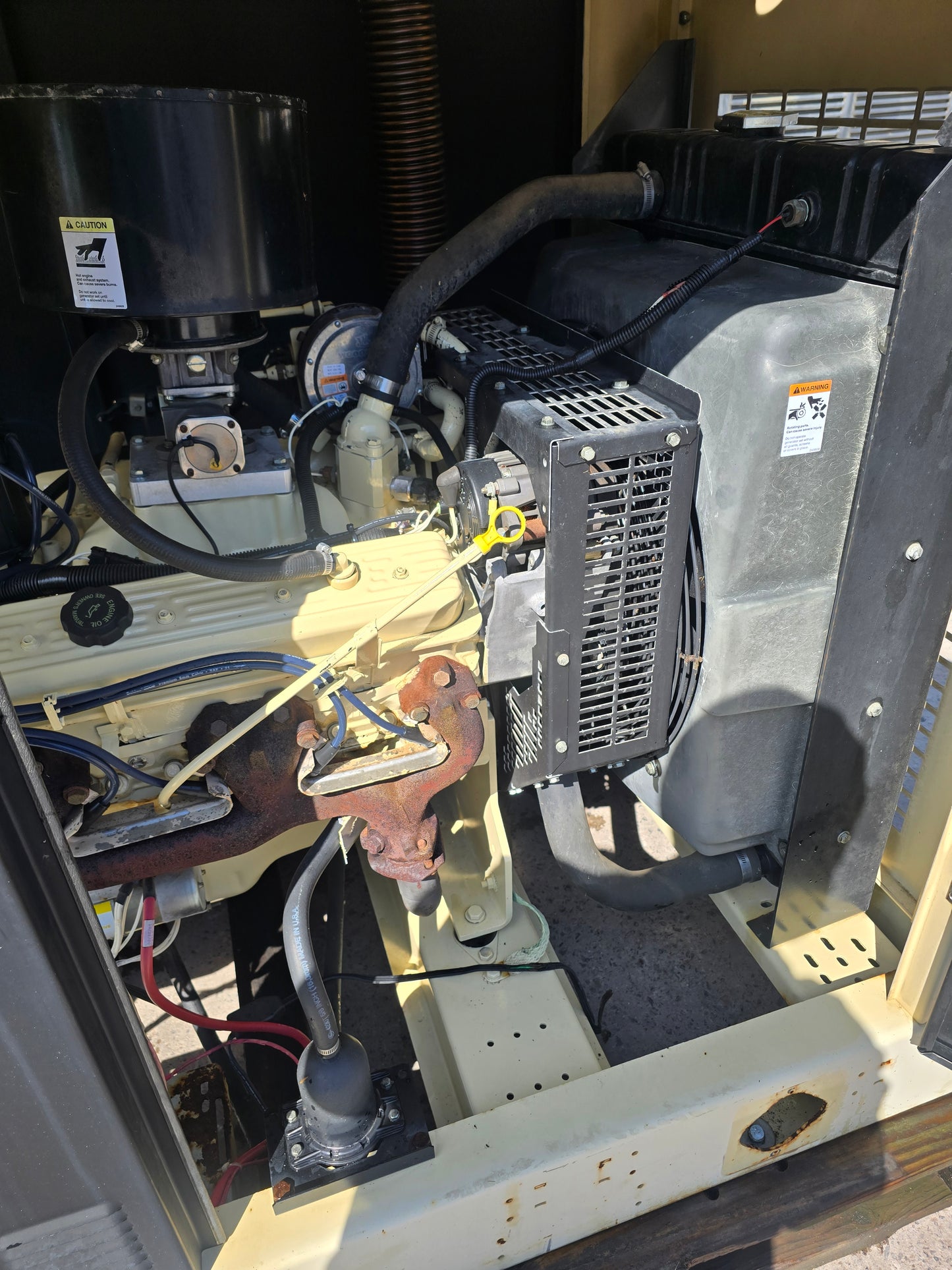 Kohler 57KW LP Propane Generator GM 5.7L Enclosed 2001 1024 Hrs TESTED