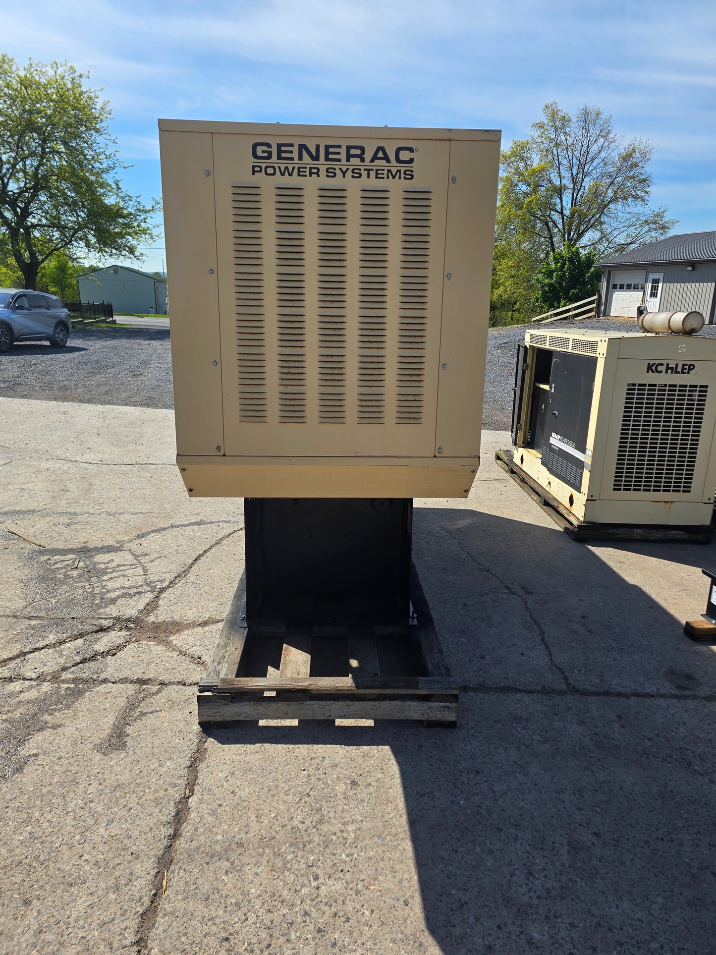 Generac 60KW Diesel Generator Mitsubishi 4034-T Enclosed Tank 2003 397Hrs TESTED